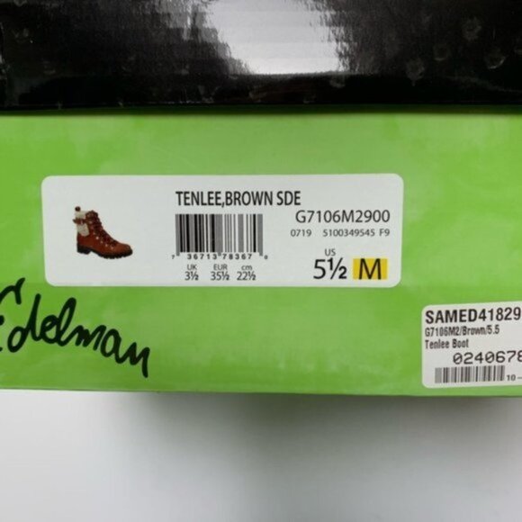 NIB Sam Edelman Brown Tenlee Hiker Winter Boots - Picture 14 of 16